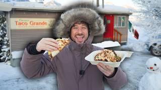 Probando comida mexicana en ALASKA | ¡Tacos en la nieve! ️