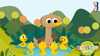  Seven Little Ducks | Preschool Nursery Rhymes - Baby Songs |  Fun Kids Cartoon