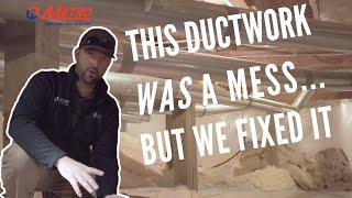 Tackling some of the worst ductwork we've ever seen! Pt. 2