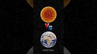 Earth Vs Sun #shorts #shortvideo #youtubeshorts #earth #sun