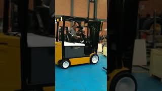 BSLBATT lithium battery testing for Yale forklift successfully.