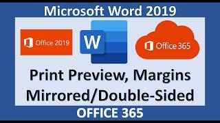 Word 2019 - Preview and Adjust Page Layout - Microsoft Office 365