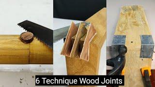 6 [ASMR] Technique Wood Joints #woodworking #join #journey #maker