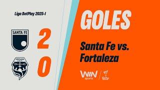 Santa Fe vs. Fortaleza (goles) | Liga BetPlay Dimayor 2025-I | Fecha 8