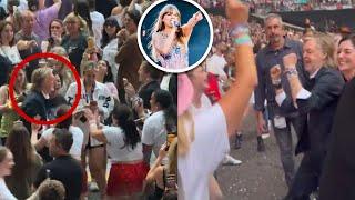 Paul McCartney Dancing with Taylor Swift Fans in the general area at Taylor Swift Concert