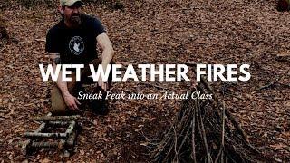 Actual Class Footage: Wet Weather Fire Lays in Georgia