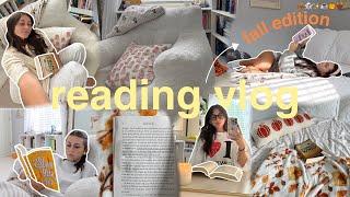 fall reading vlog ️ (romances, new releases & popular fantasies)