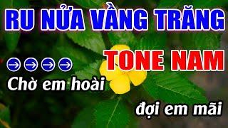 Ru Nửa Vầng Trăng Karaoke Tone Nam ( Gm ) Karaoke Lâm Beat - Beat Mới