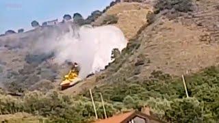 Air Tanker crashes in Italy while firefighting | Canadair CL-415 | Aviation News 24