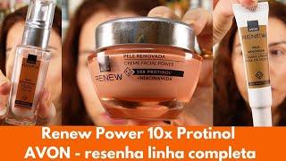 Renew Power Avon com Protinol - resenha linha completa: Renew Power Sérum, Creme e Creme de olhos