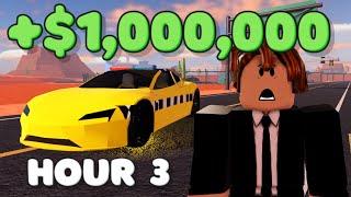 I Became a TAXI Driver For 24 Hours In Jailbreak... (Bad idea)