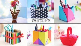 6 Easy Desk Decor Ideas | Desk Decor | Craft Ideas