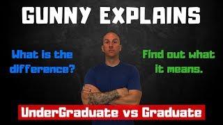 Undergraduate vs Graduate Explained | College Terminology