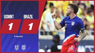 USA, Brazil draw 1-1 | USMNT 1-1 Brazil | Official Game Highlights