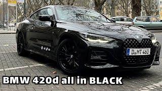 BMW 420d xDrive Coupé M Sport all in Black | 4K HDR