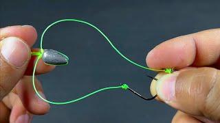 The latest way to build fishing rigs free of tangles and twisting