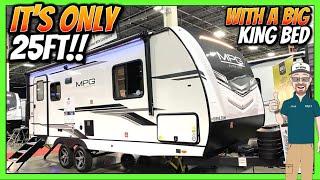 Under 26ft with King Bed, Slide, & ½ Ton Towable! 2024 MPG 2100RB Travel Trailer by Cruiser RV