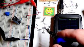 Electronics course 5 capacitor component RC time constant circuit fragment tutorial