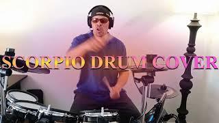 SCORPIO DRUM COVER by REGGIE BREWSTER using  SIMMONS SD-600 ELECTRONIC DRUMS A BLAST FROM THE PAST.