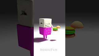 Icer Burger sharing with dainy  #animation #shorts