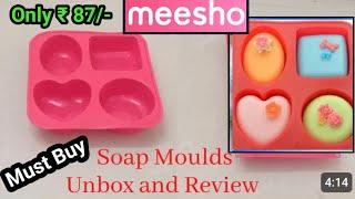 BEST SOAP MOULDS REVIEW l How to use and results l Unmolding Silicone soap moulds from Meesho