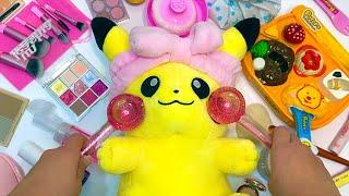 [Toy ASMR]Pokémon Skincare Toy & Eating ASMR | Pikachu Roleplaying | Satisfying Toy Unboxing ASMR