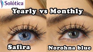 SOLOTICA 2022 | Hidrocor Safira Vs Norohna Blue | *on Dark brown eyes!