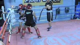 Fightworks Asia | muay thai boxing BJJ MMA gym in Singapore | 10-02-12 sparing 4.m4v