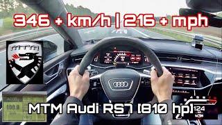 POV-Style: 346 + km/h | 216 + mph 2020 MTM Audi RS7 [C8] 810 PS | Inkl. 100-200 km/h 