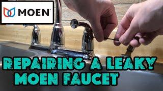 HOW TO FIX A FAUCET DRIPPING - MOEN. EASY!