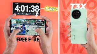 Vivo T3x 5g Freefire Gaming Test  | Gaming Performance Test | Battery Drain Test
