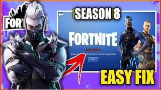 Fortnite Chapter 2 Season 8 : How To Fix Login Failed Error "Unable to Login to Fortnite Servers"