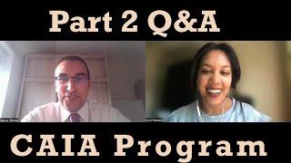 Q&A Part 2 -  Our experience with CAIA program|interview@marcoafonsocfa