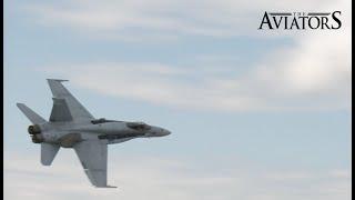 F/A-18 Hornet Take-off & Fly-by