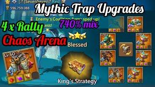 Lords Mobile. Mythic Trap Upgrades. Rally X4. Chaos Arena. Kings Strategy Blessed. Champ Boots Lvl14