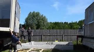 Сборка модульного дома