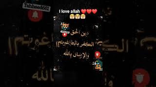 I Love Allah ️ #tawheed #likeandshare #youtubeshorts  #haq