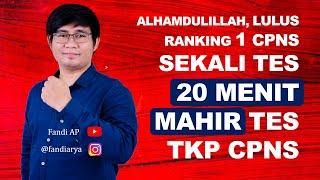 THANKS 1M+ VIEWS TIPS TRIK TES TKP CPNS 2019 (20 MENIT MAHIR TKP)|VERSI PERMENPAN bit.ly/TKPTERBARU