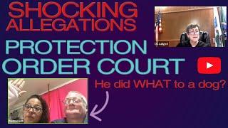 HE did WHAT to the neighbors dog?!?! - Protection ORDER hearing - REAL court cases - LIVE with KCC