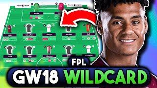 FPL GAMEWEEK 18 WILDCARD | BEST WILDCARD TEAM FOR GW18 | Fantasy Premier League Tips 202324