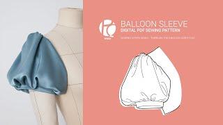 How to sew a balloon sleeve | Digital PDF Sewing Pattern