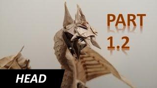 Origami Zoanoid Dragon V2 Tutorial - Part 1.2 Head (Shaping) | by Shuki Kato