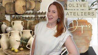 Olive Atelier Inspired DIY /  High End Dupes Home Decor on a Budget / how to aged vessel