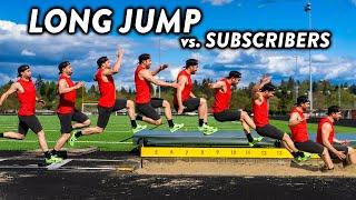 UNBELIEVABLE Long Jump vs Subscribers! #NSTC