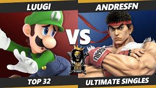 95 Kings of Fields #5 - Luugi (Luigi) Vs. AndresFN (Ryu) Smash Ultimate - SSBU