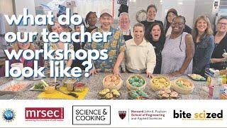 Teaching Science through Food and Cooking: What does a teacher workshop look like?