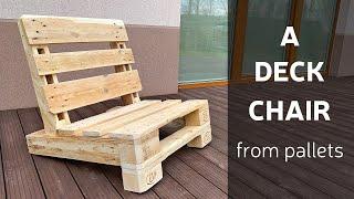 How To Make A Deck Chair From Pallets || Woodworking Project