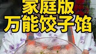 万能饺子馅 饺子馅好吃有诀窍，今天给大家分享“饺子馅”的做法，学会了都可以出摊了，吃起来肉馅一口爆汁，美味鲜香，不腥不柴饺子馅 万能饺子馅 饺子 抖音美食推荐官 美食推存官