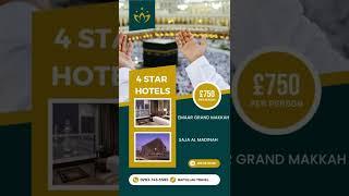 UMRAH BOOKING ! Available at Cheapest Price £750 with 4 Star Hotels - From LONDON UK 2022-23