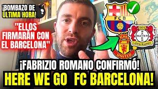 FABRIZIO ROMANO CONFIRMA, 2 GRANDES JUGADORES SERÁN DEL FC BARCELONA | BARÇA DEFINE FUTURO DE ROQUE